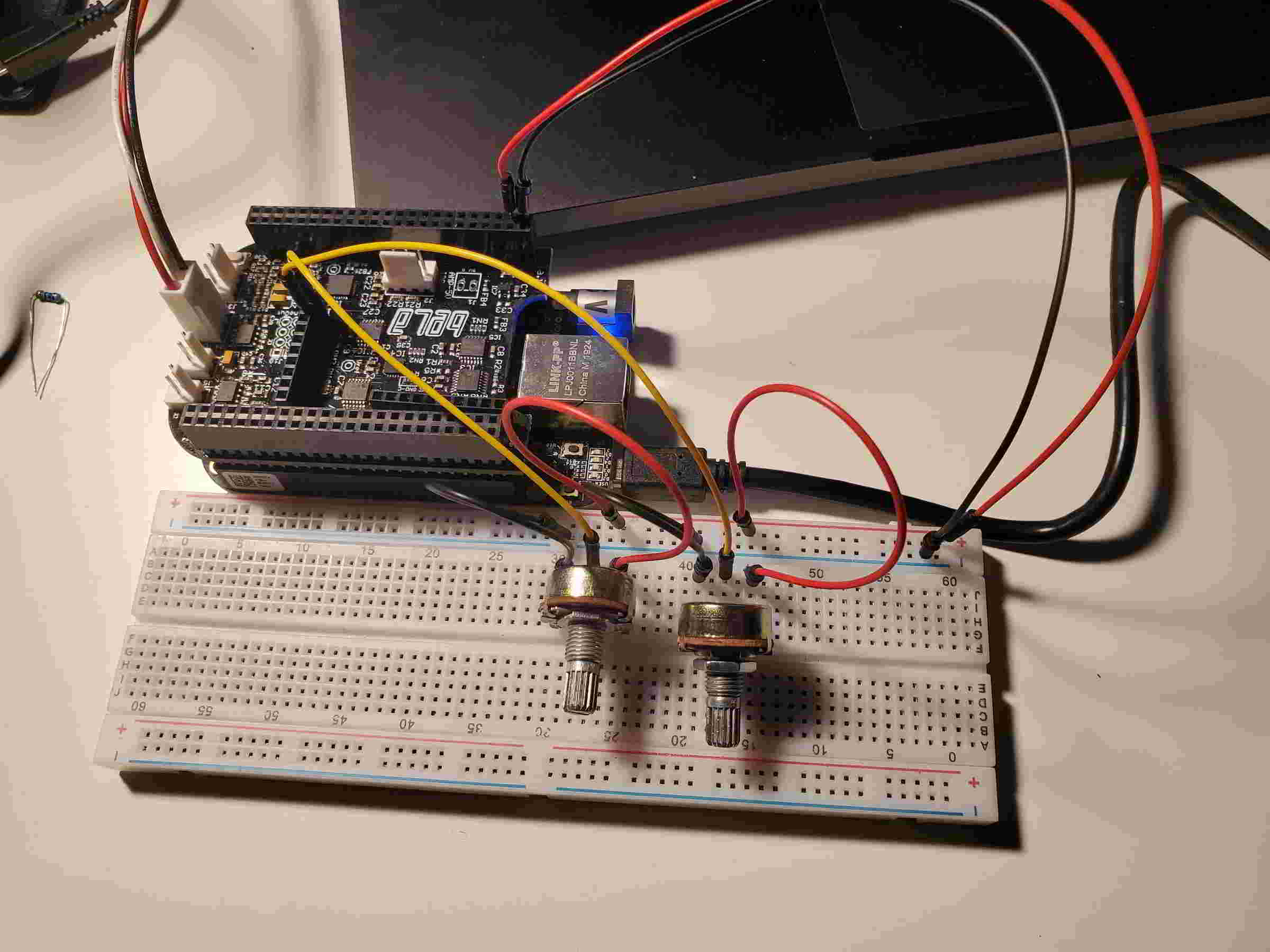 Bela board hooked to PIR sensor and computer